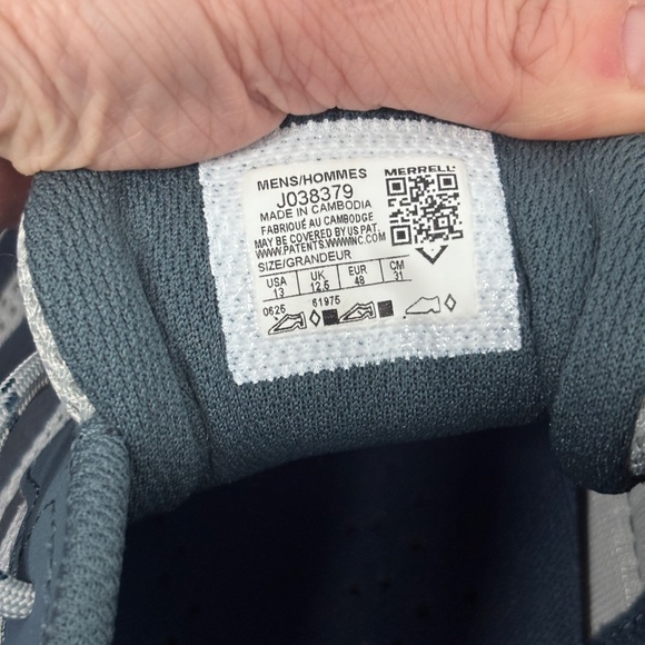 NWT Merrell Speed Strike 2 Men's Sz 13 Sneakers in Calcite Blue/Gray - Picture 16 of 16